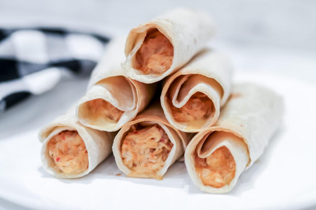 cream cheese chicken taquitos