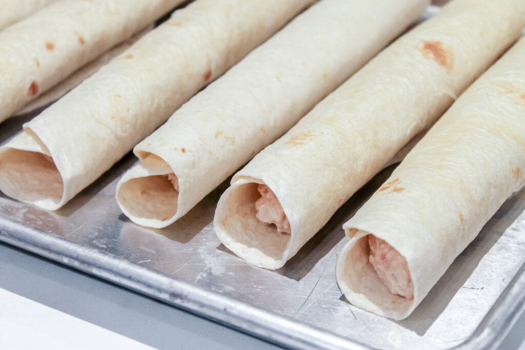 cream cheese chicken taquitos