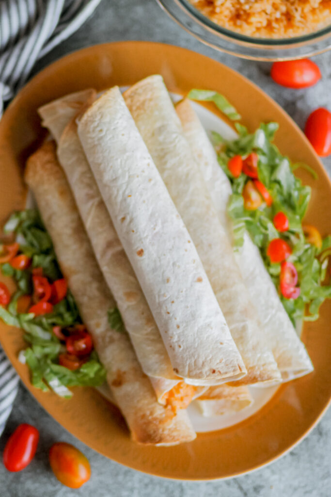 cream cheese chicken taquitos