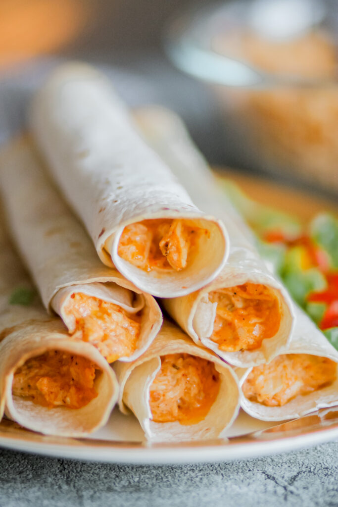 cream cheese chicken taquitos