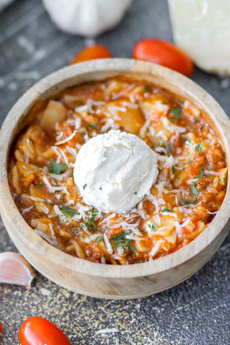 Slow Cooker Lasagna Soup