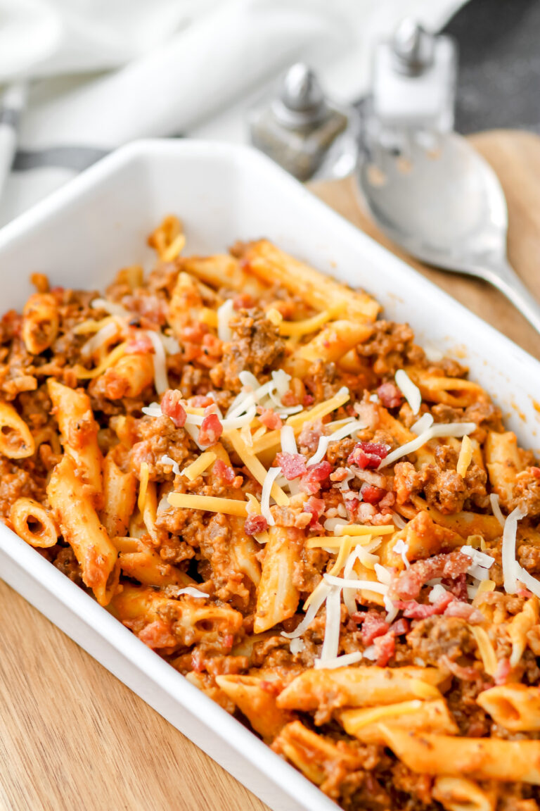 Bacon Cheeseburger Pasta