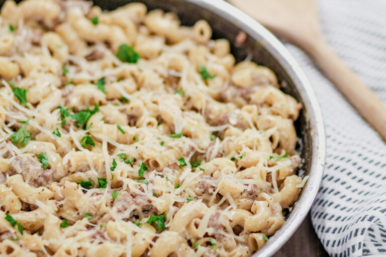 Ground Beef Alfredo