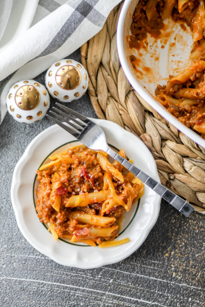 bacon cheeseburger pasta