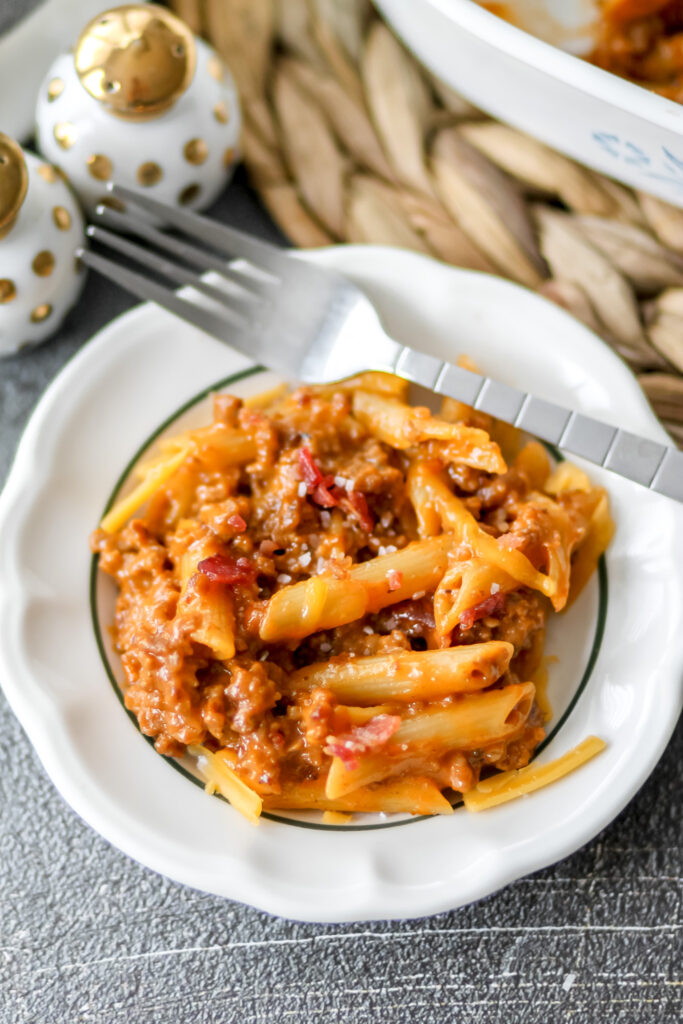 bacon cheeseburger pasta