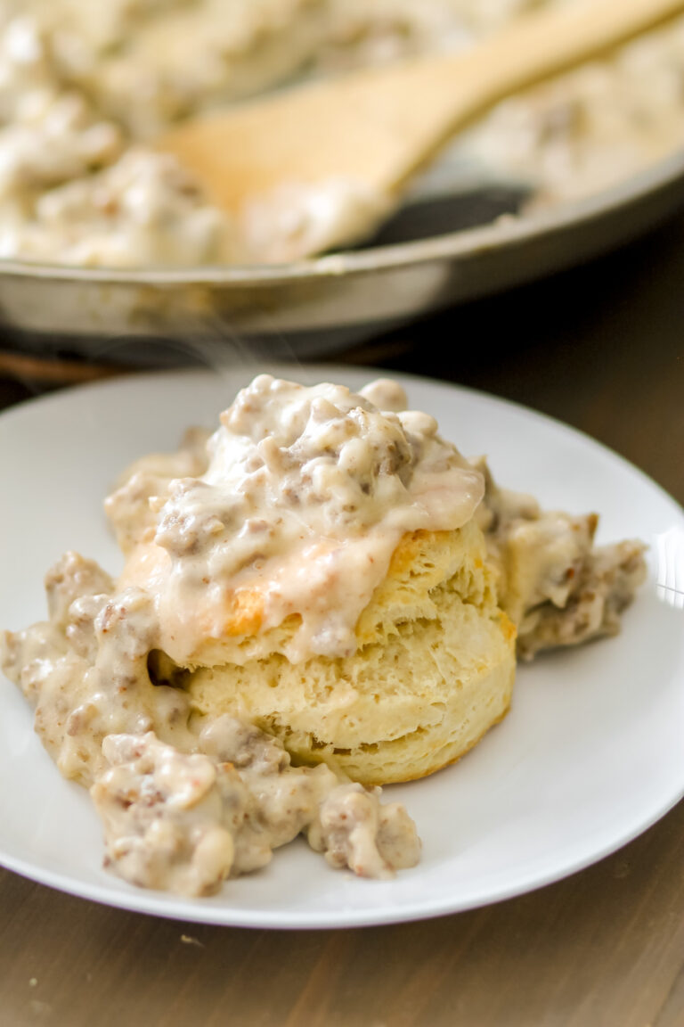 Sausage Gravy and Biscuits