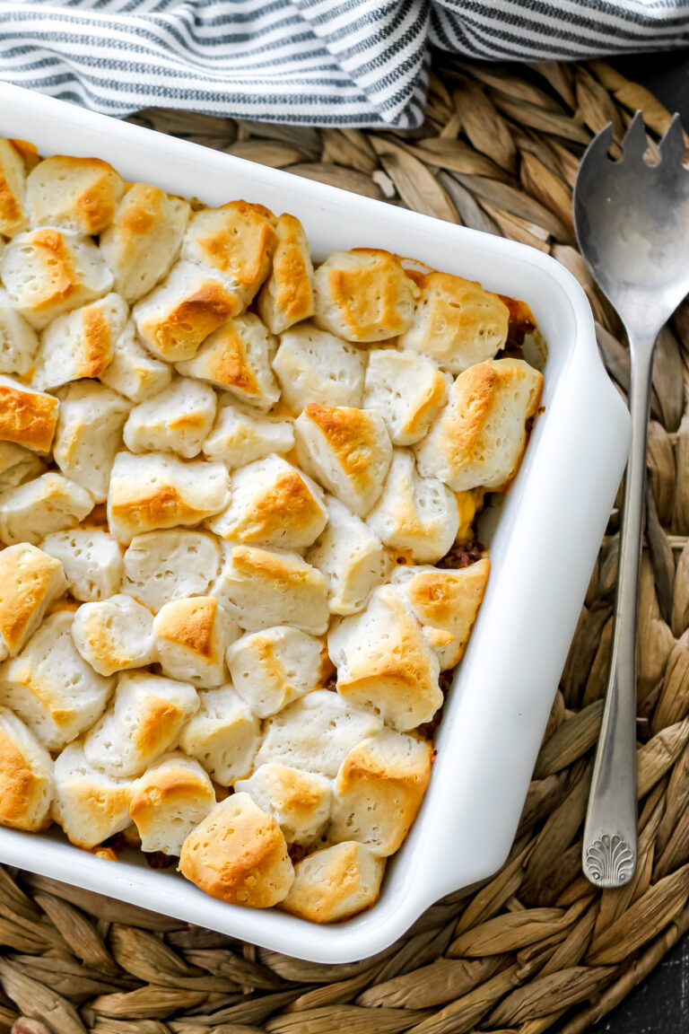 Sloppy Joe Biscuit Bake