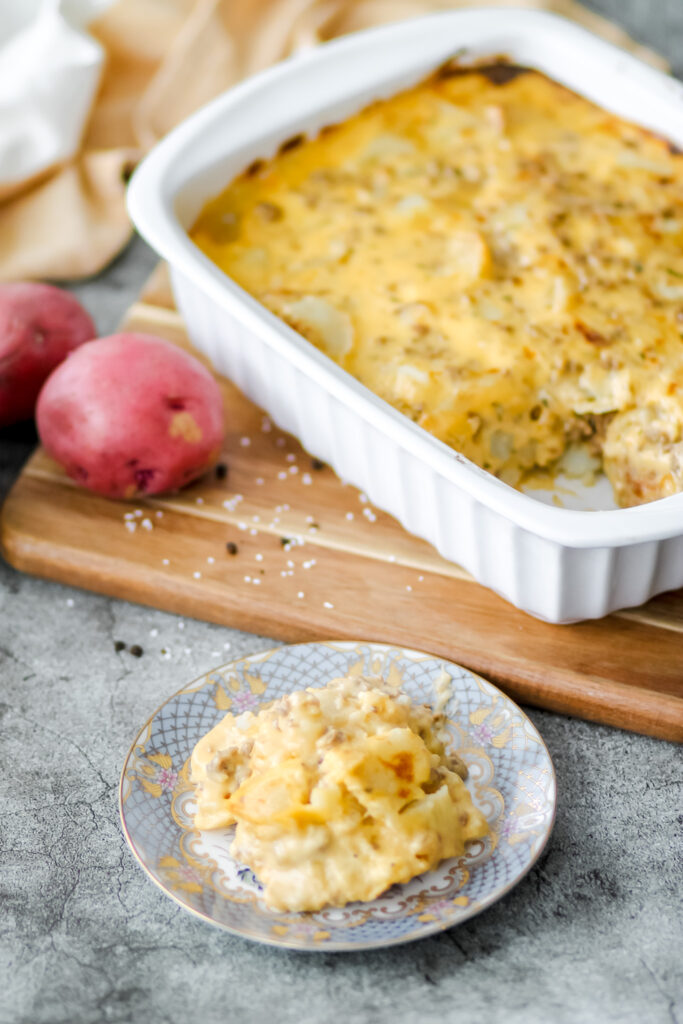 ground beef and potato casserole