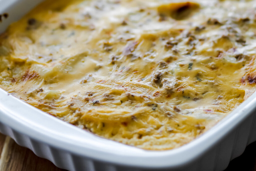 ground beef and potato casserole