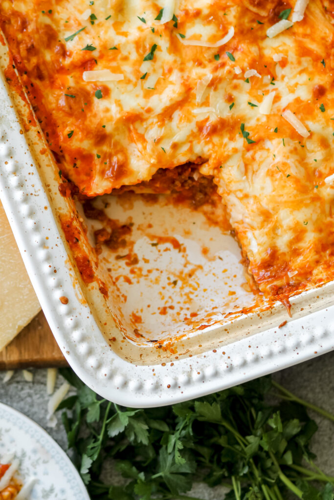 gluten free lazy lasagna