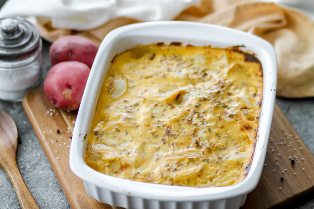 ground beef and potato casserole