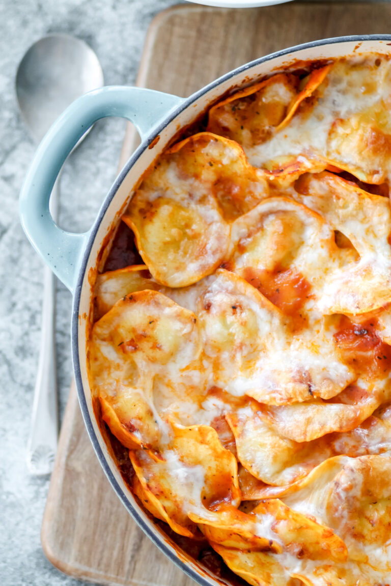 Creamy Baked Ravioli