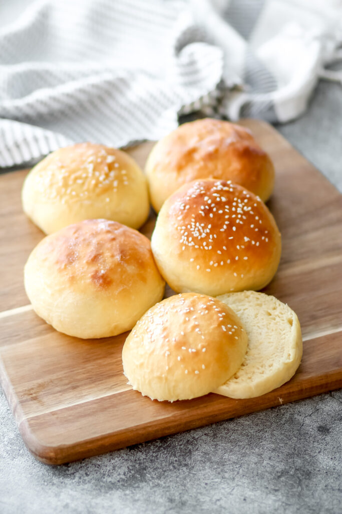 homemade hamburger buns