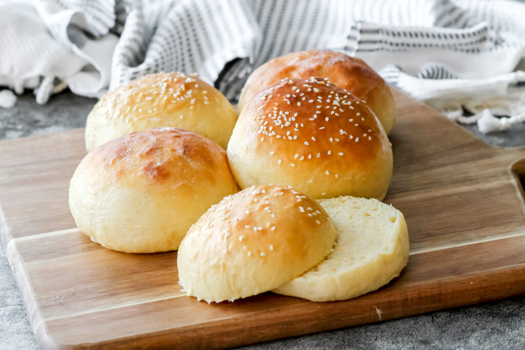 homemade hamburger buns