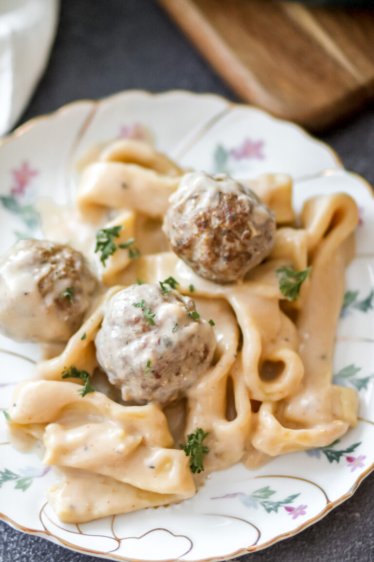 One Pan Swedish Meatballs