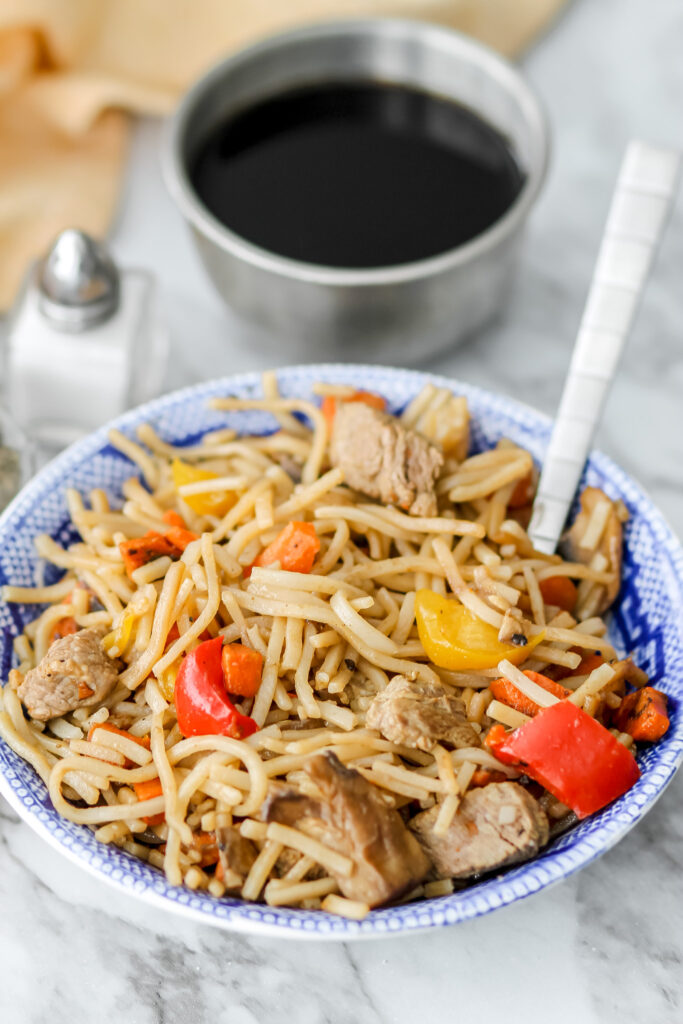 easy beef lo mein