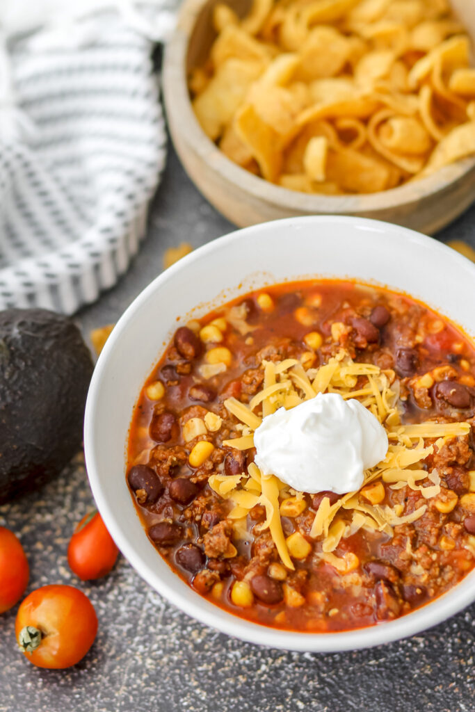 slow cooker taco soup