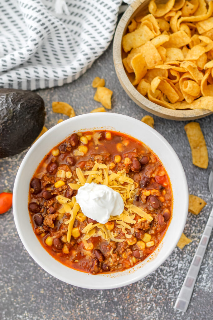 slow cooker taco soup