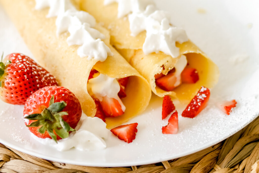 homemade crepes