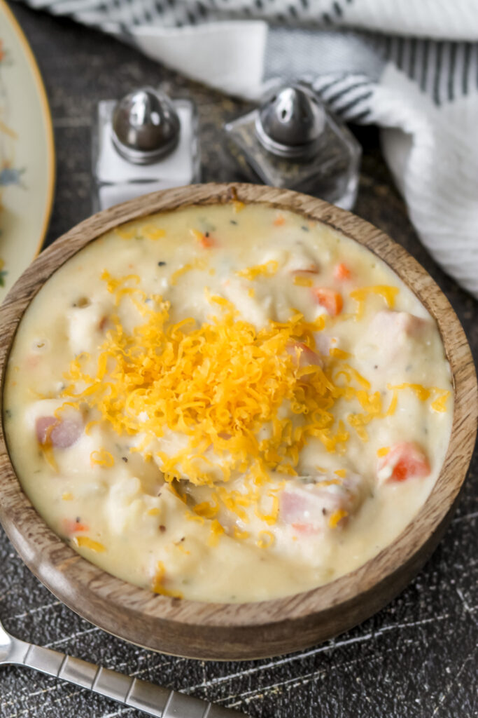 slow cooker ham and potato soup