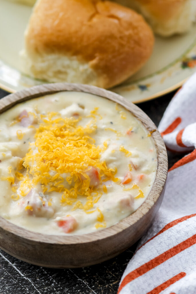 slow cooker ham and potato soup