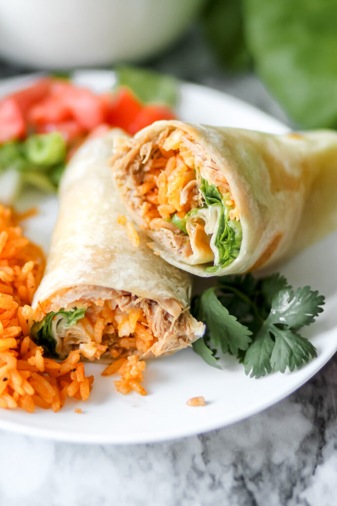 sweet pork burritos