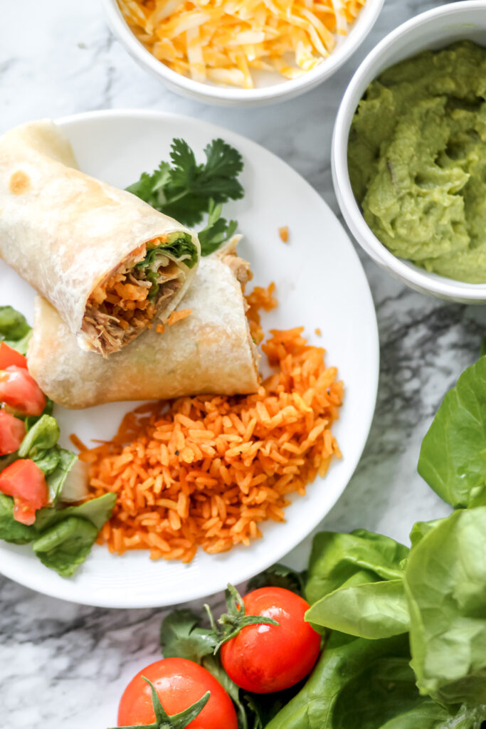 sweet pork burritos