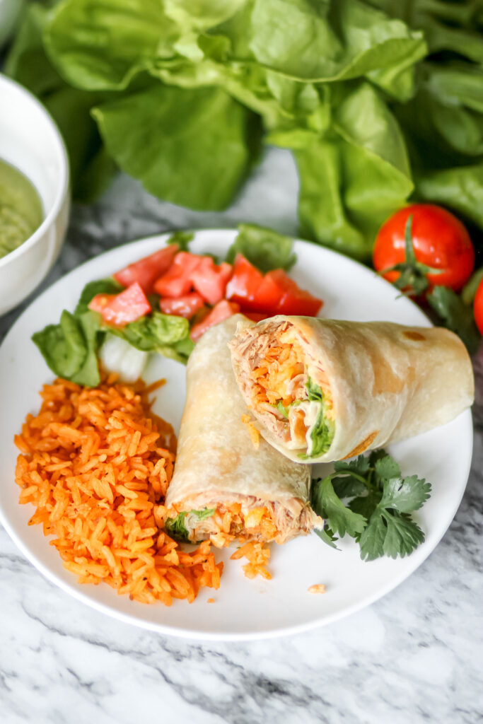 sweet pork burritos