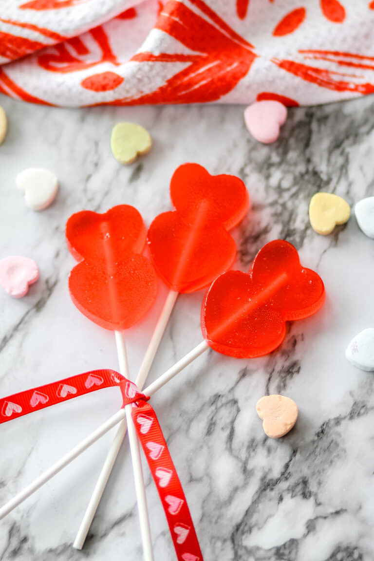 Homemade Valentines Suckers