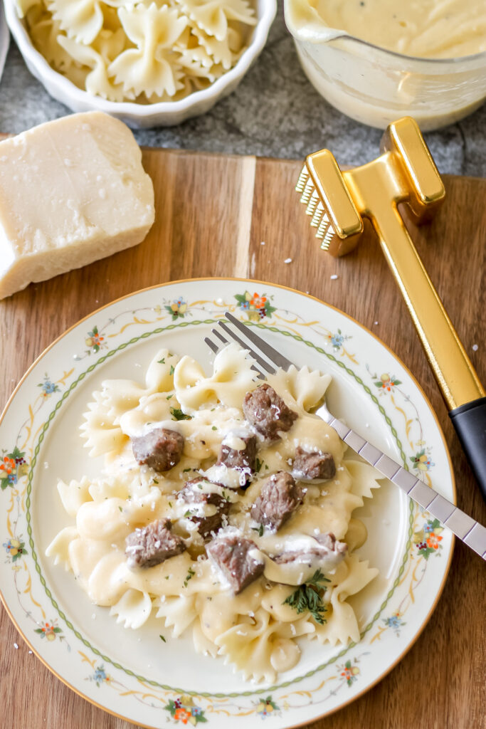 steak alfredo