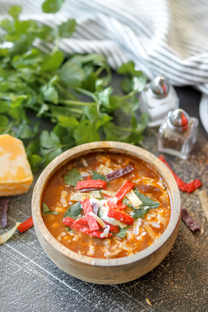 slow cooker chicken tortilla soup