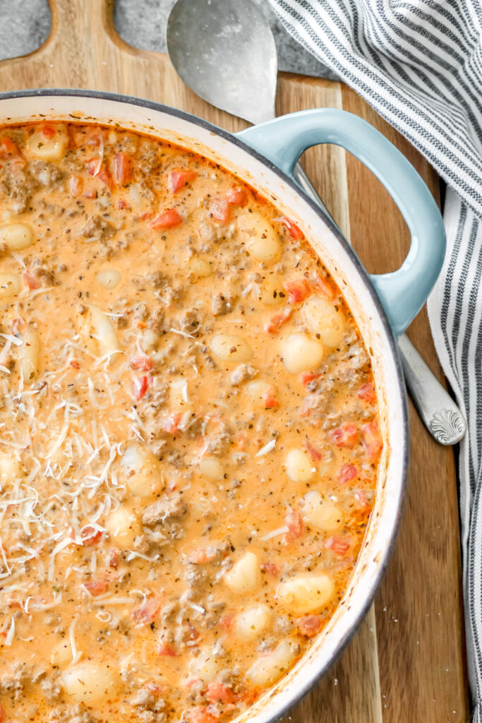 ground beef gnocchi