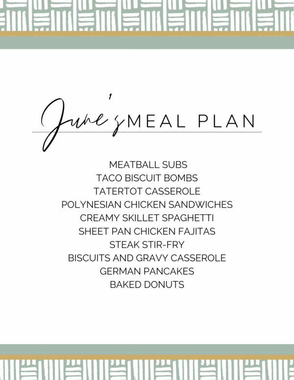 June Meal Plan - Image 5