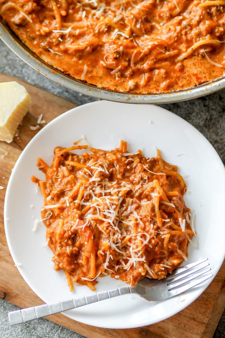Gluten Free Skillet Spaghetti