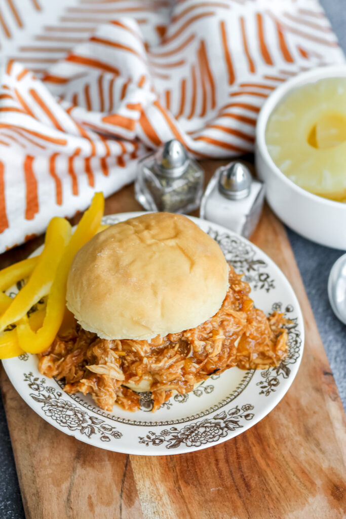 slow cooker Polynesian BBQ chicken