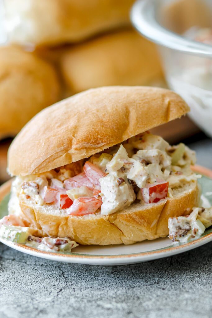 BLT chicken salad sandwiches