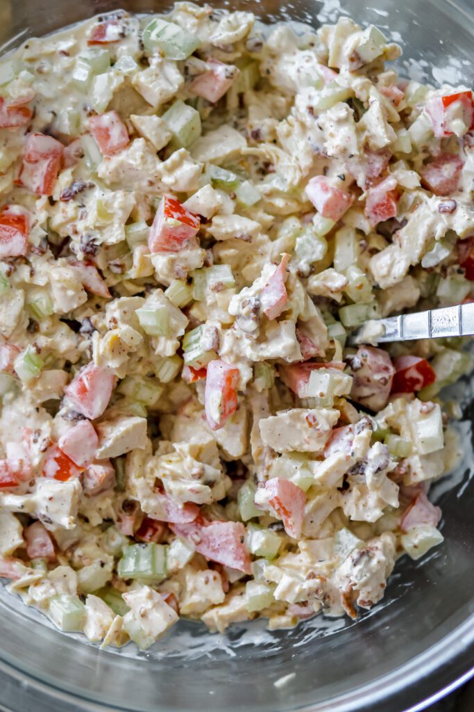 BLT chicken salad sandwiches