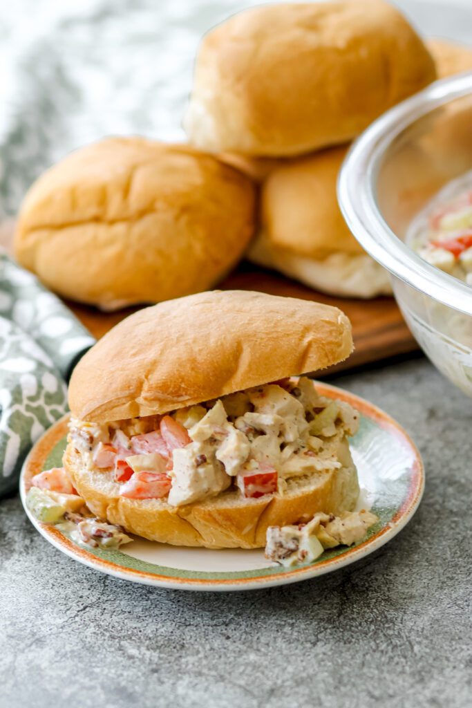 BLT chicken salad sandwiches