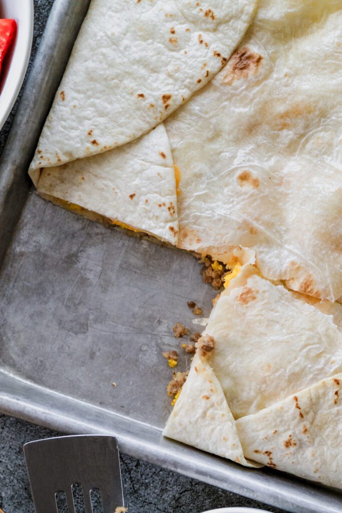 sheet pan breakfast tacos