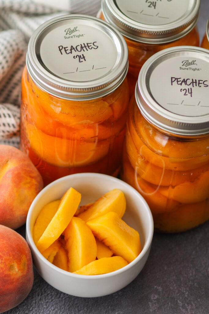 how to can peaches