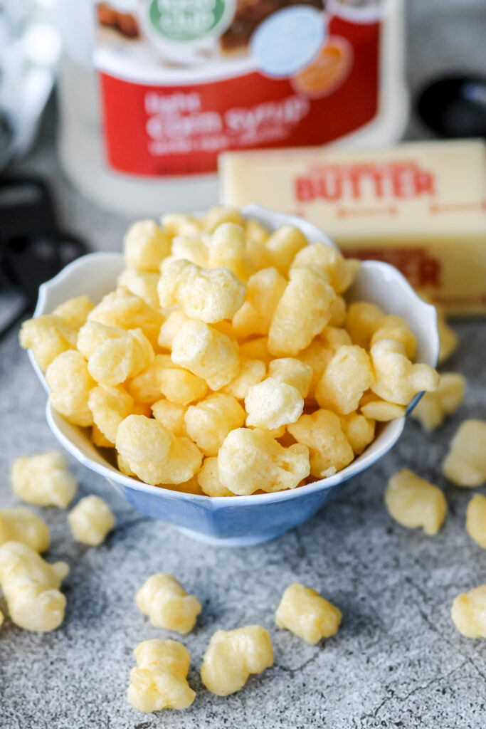 caramel corn puffs