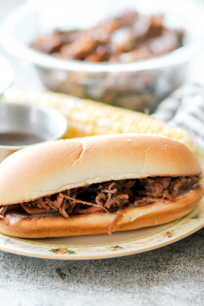 slow cooker French dip sandwiches