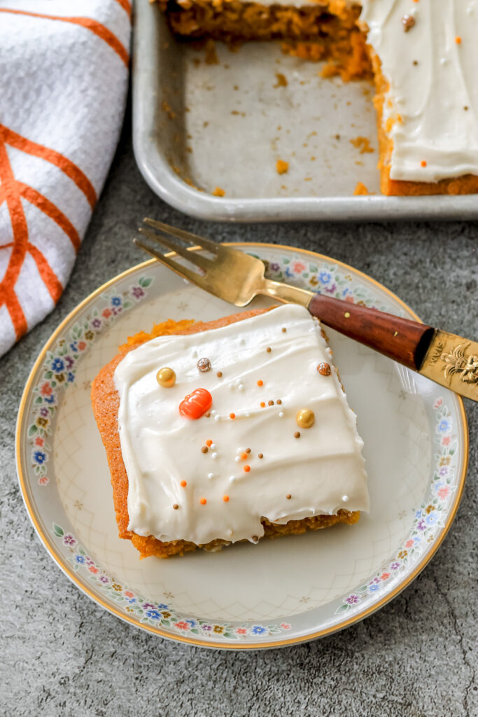 sheet pan pumpkin bars