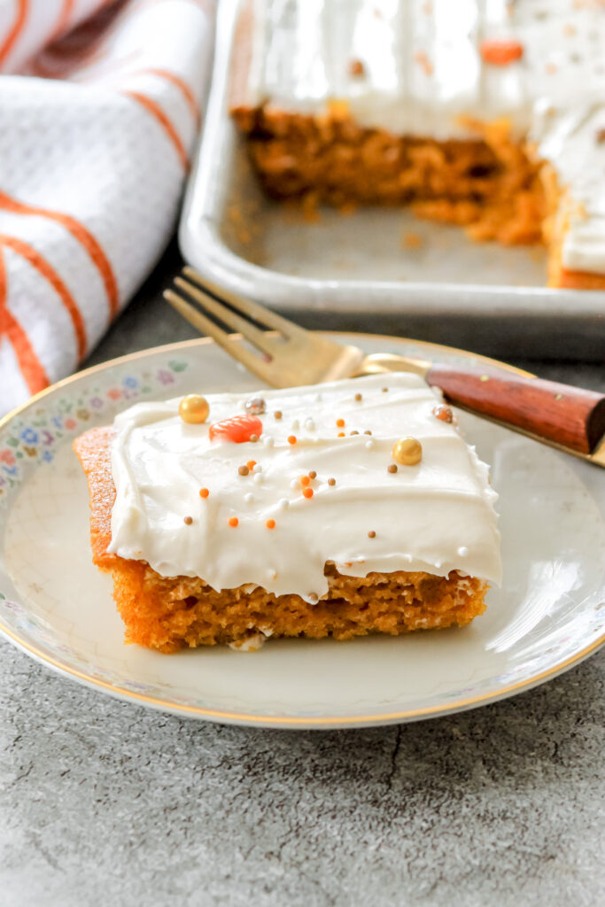 sheet pan pumpkin bars