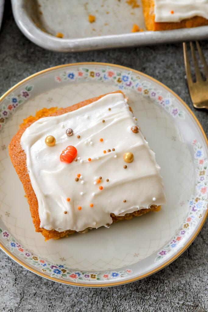 sheet pan pumpkin bars