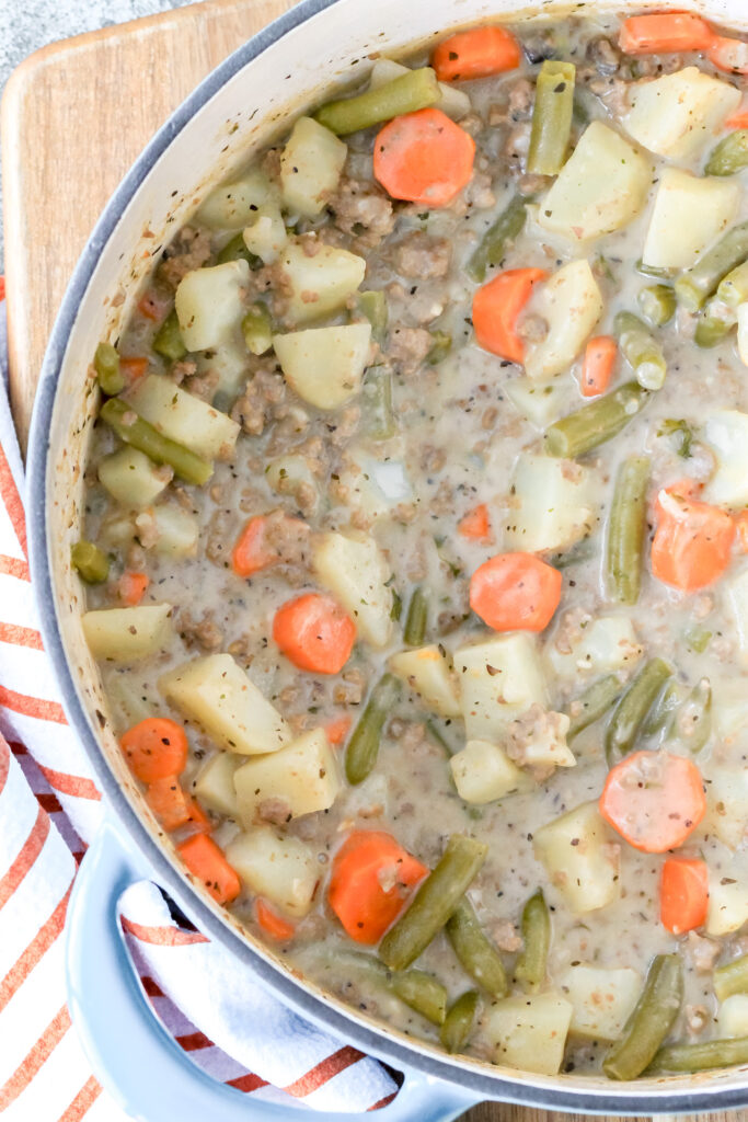 hearty hamburger soup