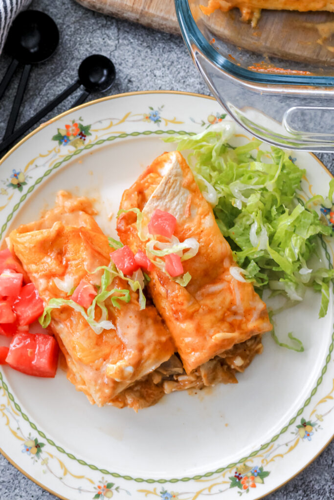high protein chicken enchiladas