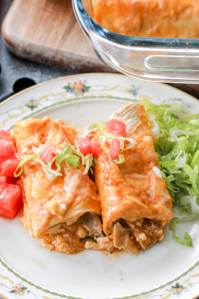 high protein chicken enchiladas