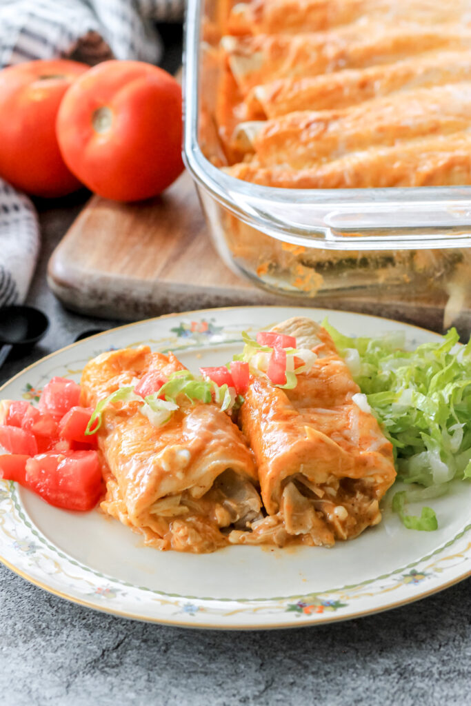 high protein chicken enchiladas