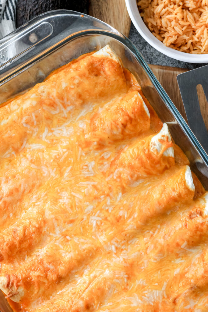 high protein chicken enchiladas